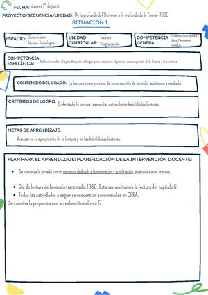 D.- Planificación De Junio 2023