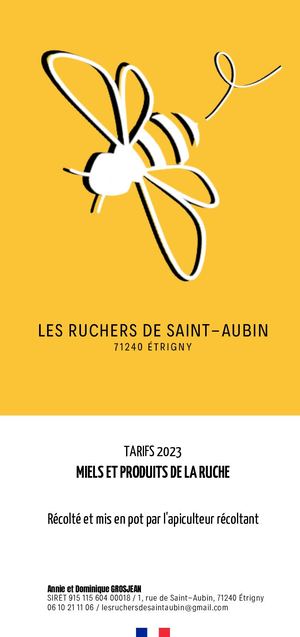 Les Ruchers de Saint-Aubin - Tarifs 2023