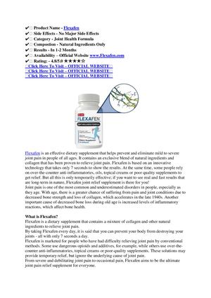 What is Flexafen? How Does It Work?