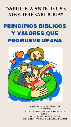 Principios Y Valores Bíblicos,carolina
