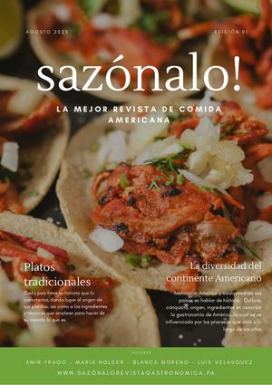 Revista De Comida Cocina Italiana Verde Y Naranja (2)
