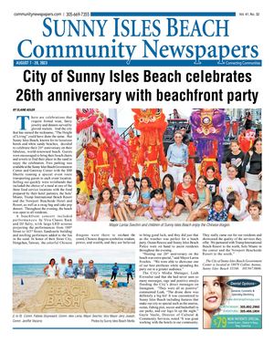 Sunny Isles Beach News - August 7, 2023