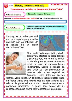 Ficha Com El Ciclón Yaku