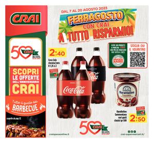 Volantino Crai Regina dal 7 al 20 agosto