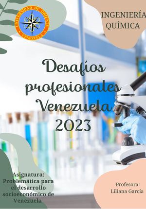 Desafíos Profesionales en Ingeniería Química