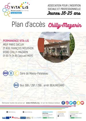 Plan D'accès Chilly-Mazarin