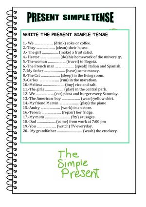 Evaluación Simple Present