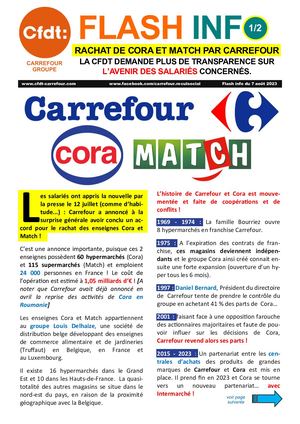 Flash Info Carrefour Match 7 Août 2023
