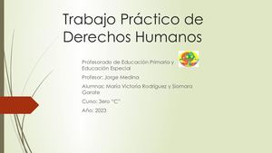 Trabajo Práctico De Derechos Humanos