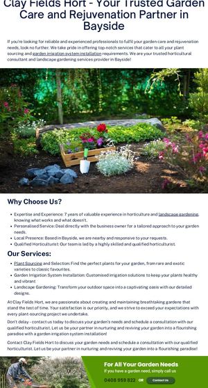 Clay Fields Hort Your Trusted Garden Care And Rejuvenation Partner In Bayside