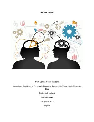 Cartilla Digital- Diseño Instruccional