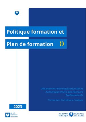 Plan De Formation 2023