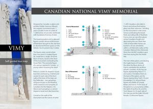 Self guided tour map of Vimy