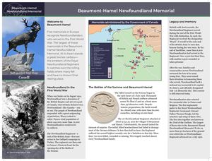Beaumont-Hamel Newfoundland Memorial Self-Guided Tour Map