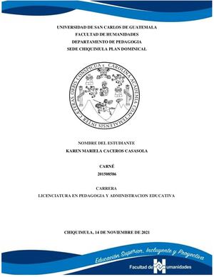 Portafolio IX Ciclo Licenciatura En Pedagogia Y Administracion Educativa
