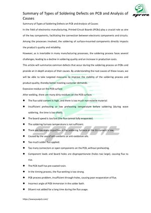 Calaméo - Summary Of Types Of Soldering Defects On Pcb And Analysis Of ...