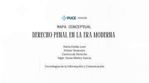 Mapa ConceptuaI - Derecho Penal En La Era Moderna