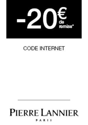Pierre Lannier Coupons De Réduction 20€