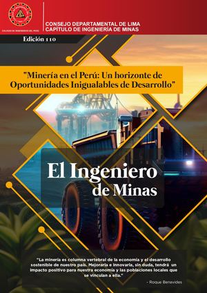 Revista El Ingeniero De Minas Edición 110