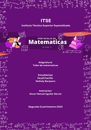 Portafolio de Matematicas ITSE