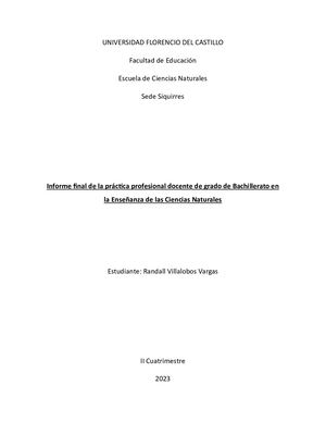 Informe Final Practica Profesional Randall Villalobos