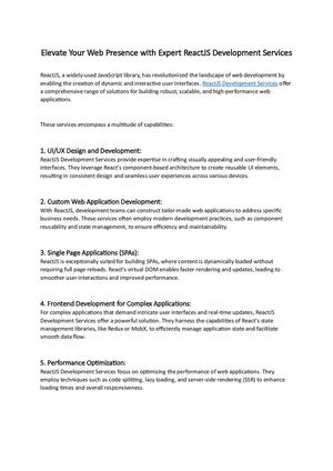 Calaméo - Elevate Your Web Presence With Expert React Js Development ...