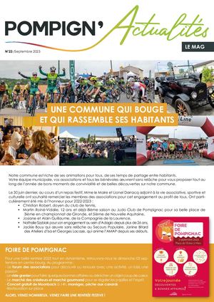 #23 POMPIGN'ACUTALITES - sept 2023