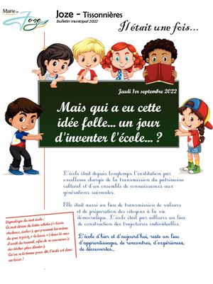 BM JOZE 2022. Dossier Ecole