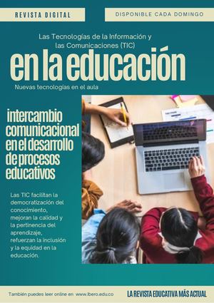 Revista Las Tic Y La Educción