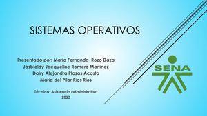 Sistemas Operativos, Presentacion Pptx