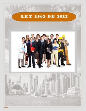 Cartilla Ley 1562 De 2012