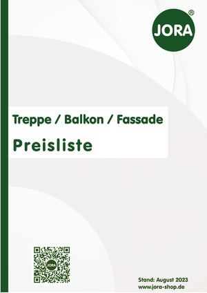 Preisliste Treppe Balkon Fassade 08 23