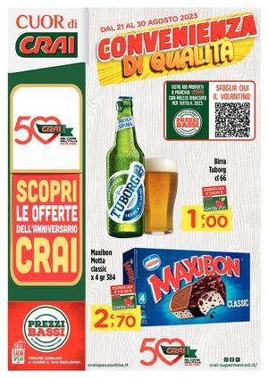 Volantino Cuor Di Crai Regina dal 21 al 30 agosto