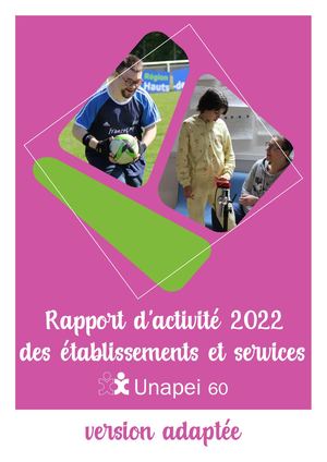 Rapport d'activité 2022 des établissements & services - VERSION ADAPTÉE