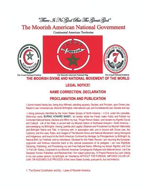 The Moorish American National Government (2)