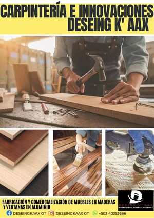 Portafolio De Procesos, Carpinteria E Innovaciones Desing K´aax 1 0