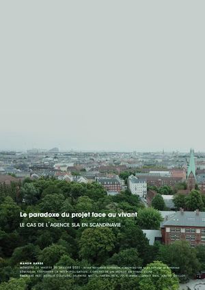 Le paradoxe du projet face au vivant. Le cas de l’agence SLA en Scandinavie