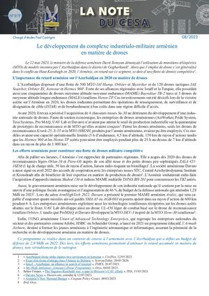 LA NOTE DU CESA N°519