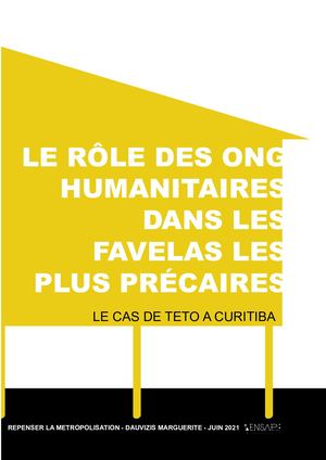 Le rôle des ONG humanitaires dans les favelas les plus précaires. Le cas de Teto à Curitiba