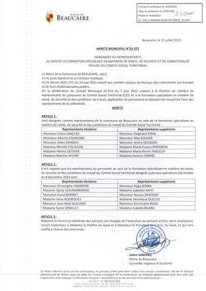Arrêté 23 373 Du 16 08 2023