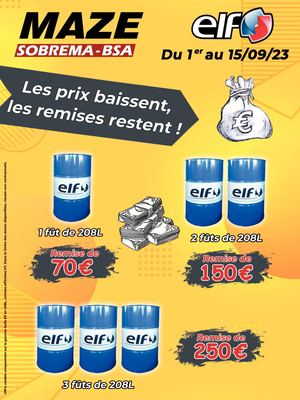 Offre Lubrifiant MAZE-SOBREMA / MAZE-BSA