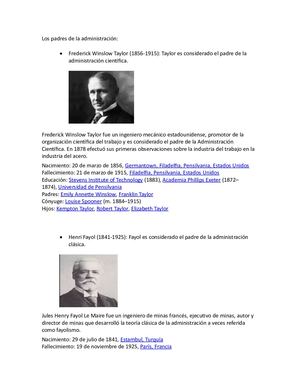 Los Padres De La Administración