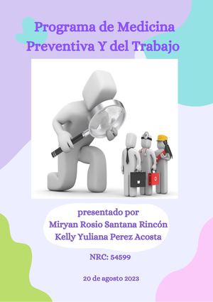 Cartilla Medicina Preventiva Y Del Trabajo