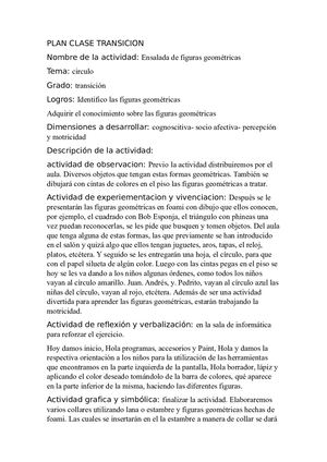 Plan Clase Transicion
