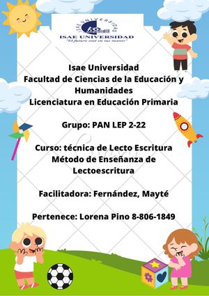Métodos De Aprendizaje De Lectoescritura