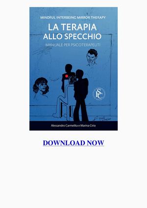 La Terapia Allo Specchio Manuale Per Psicoterapeuti (Italian Edition)