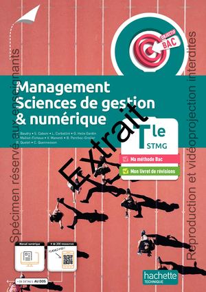 Objectif Bac Management, Sciences de gestion et numérique Term STMG