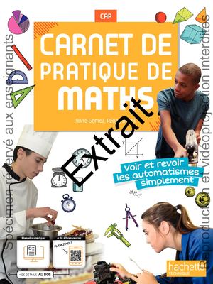 Carnet de pratique de Maths CAP