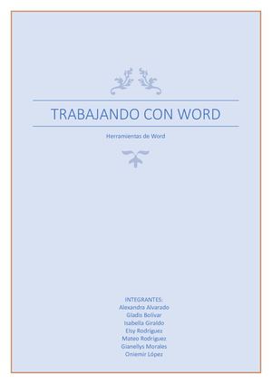Herramientas de Word