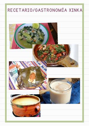 Recetario Gastronomía Xinka